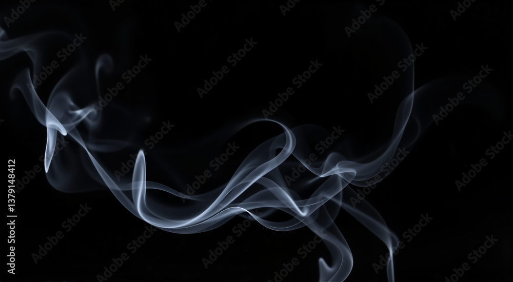 Abstract smoke patterns rising against a dark background. Captivating swirls of smoke create a sense of mystery and artistry. Abstract smoke patterns rising against a dark background. Captivating swirls of smoke create a sense of mystery and artistry.