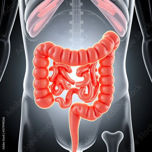 Wallpaper Mural 3d rendered medically accurate illustration of the interior colon Torontodigital.ca