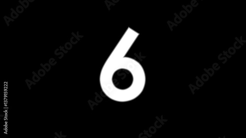 Motion background with animated digital timer counter 1–25 (1920x1080 30fps 25s).