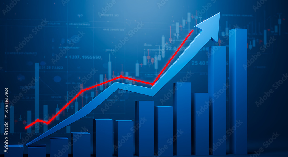 Growth Chart: Upward Trend in Business & Finance | Stock Market Analysis & Economic Progress Growth Chart: Upward Trend in Business & Finance | Stock Market Analysis & Economic Progress