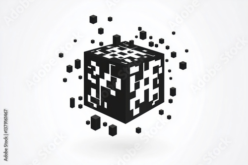 Pixel cube digital structure abstraction.