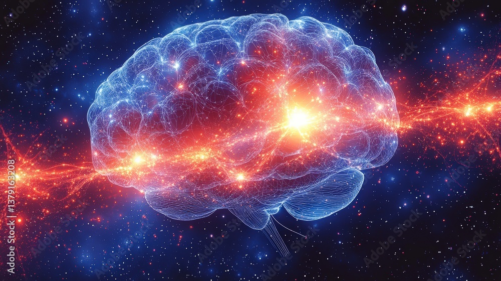 Human Brain Neural Network Connection Human Brain Neural Network Connection