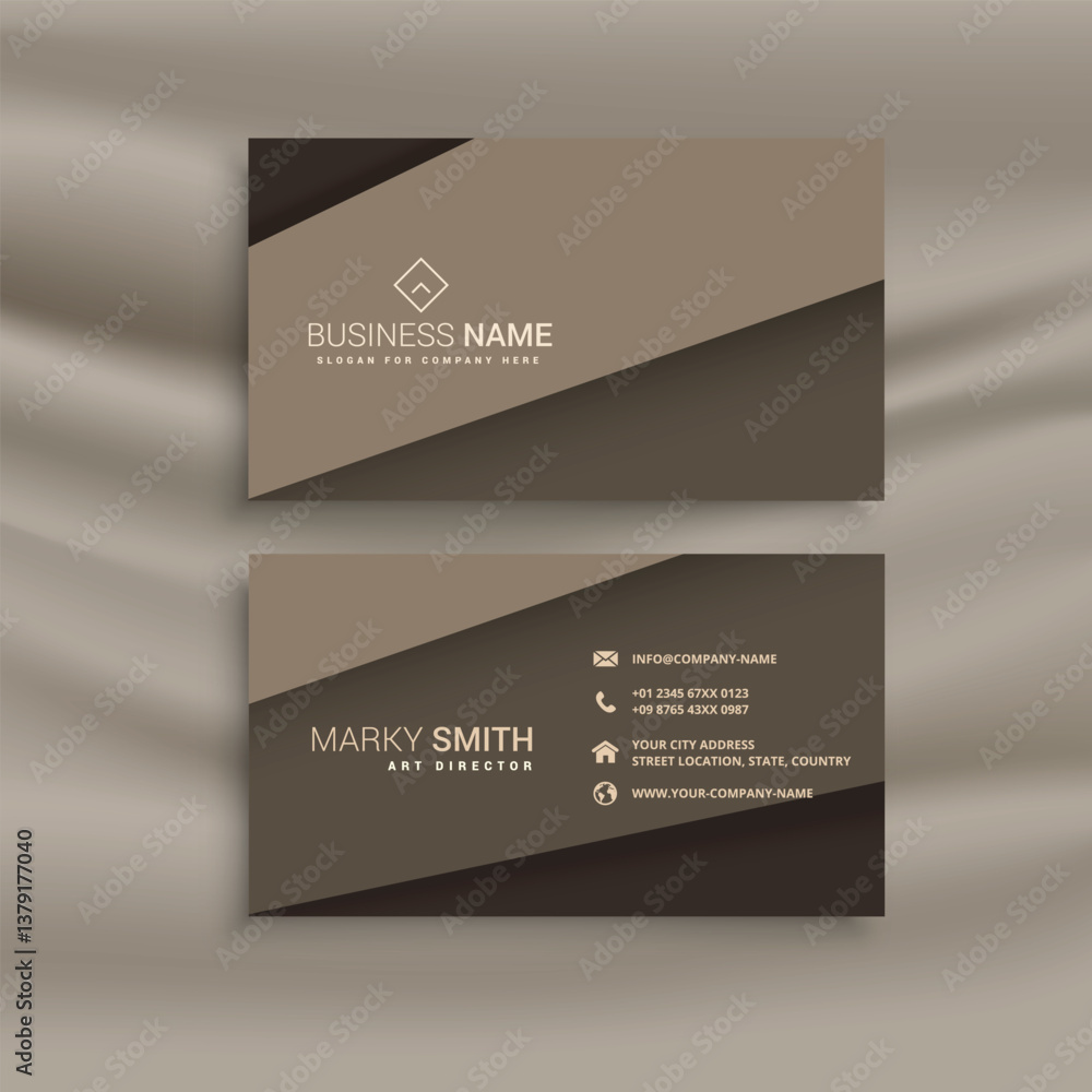 Fototapeta premium business card in geometric shape style