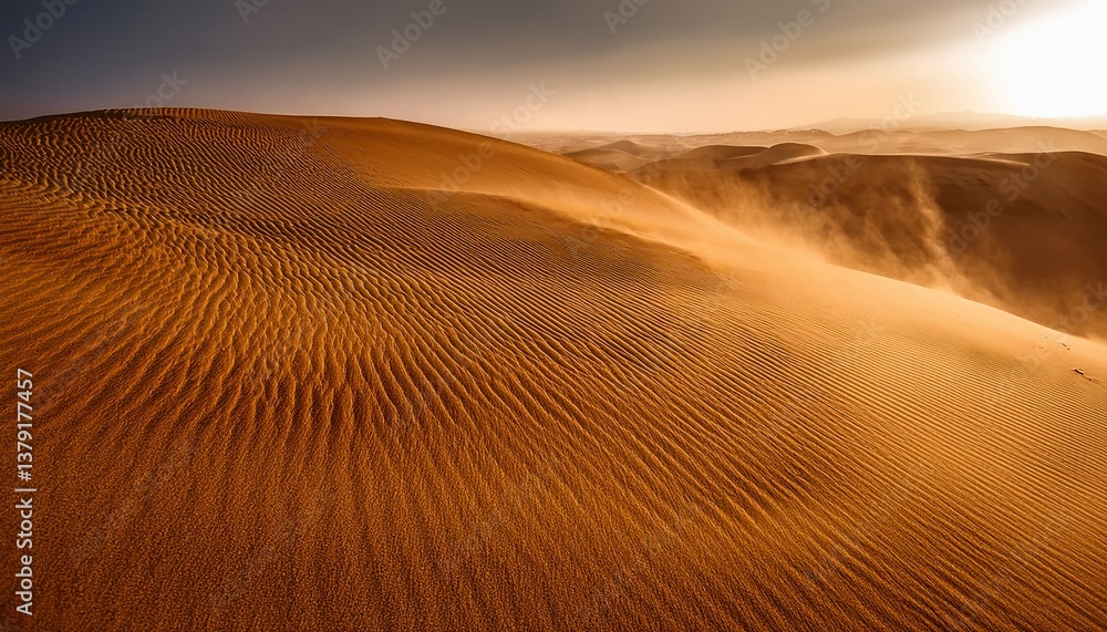 Naklejka premium golden sandstorm abstract textured background in earthy tones