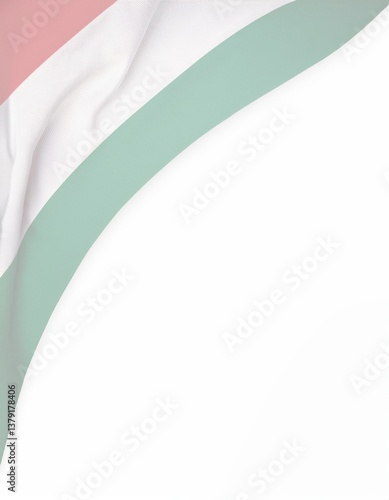 Soft wave of the indian national flag on white background