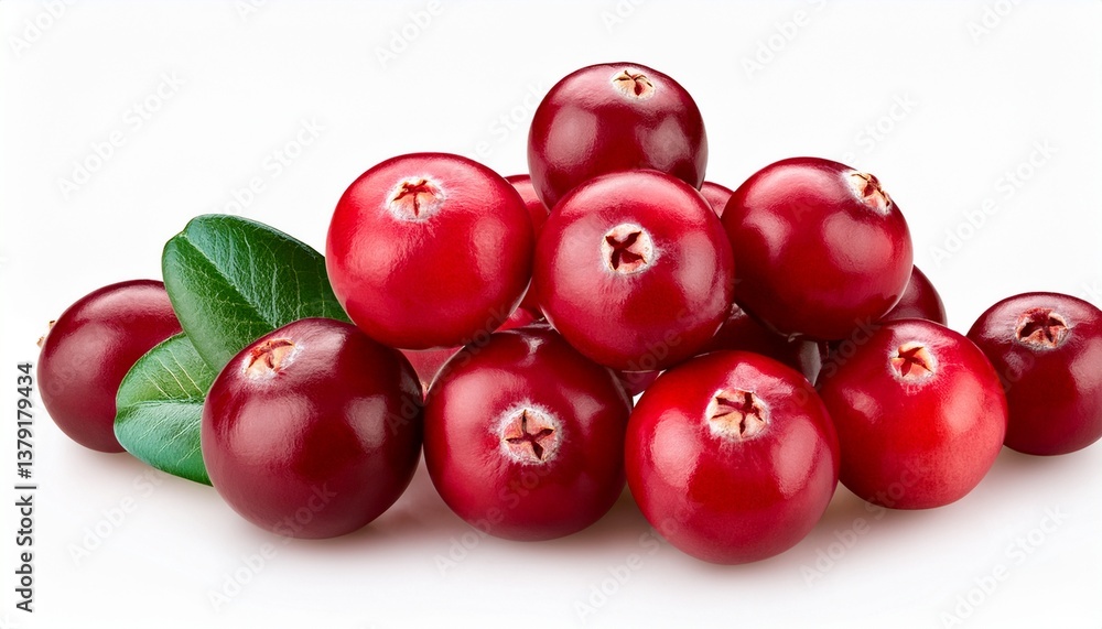 cranberries isolated on the white background cranberries isolated on the white background