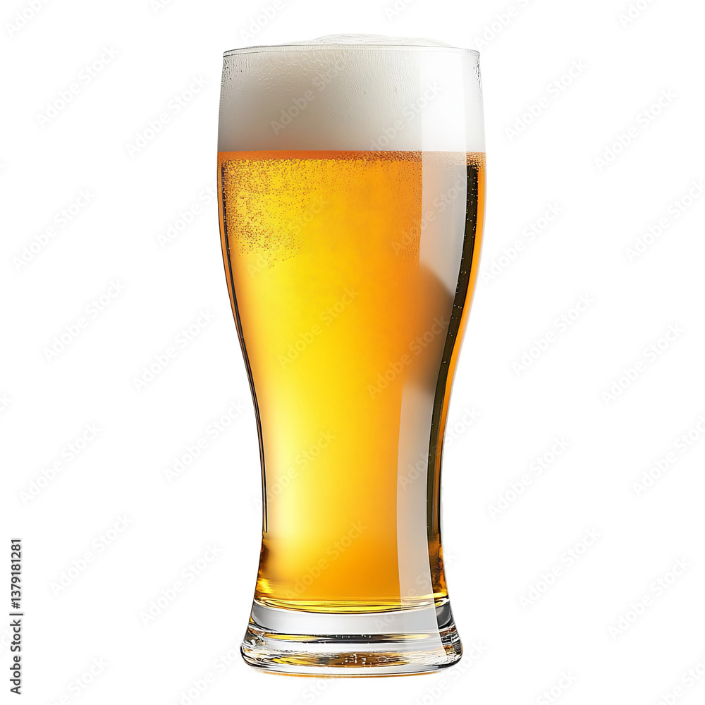 glass of light low-carb beer viewed from a low perspective
glass of light low-carb beer viewed from a low perspective