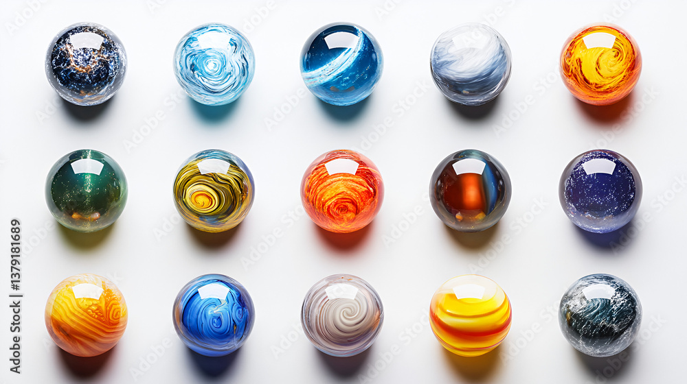 Celestial Glass Globes Sparkling Universe Miniature Planets Celestial Glass Globes Sparkling Universe Miniature Planets