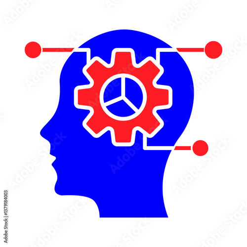 Analytical Thinking – Head with Gears Representing Problem-Solving Skills