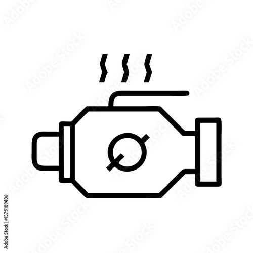 Engine cooling system icon