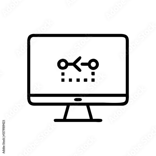 Automotive on-board computer icon