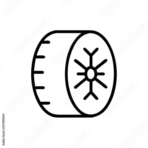 Winter tyre icon
