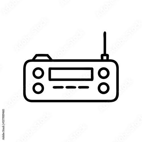 Car radio icon