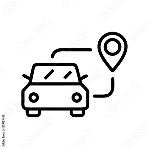Car navigation icon