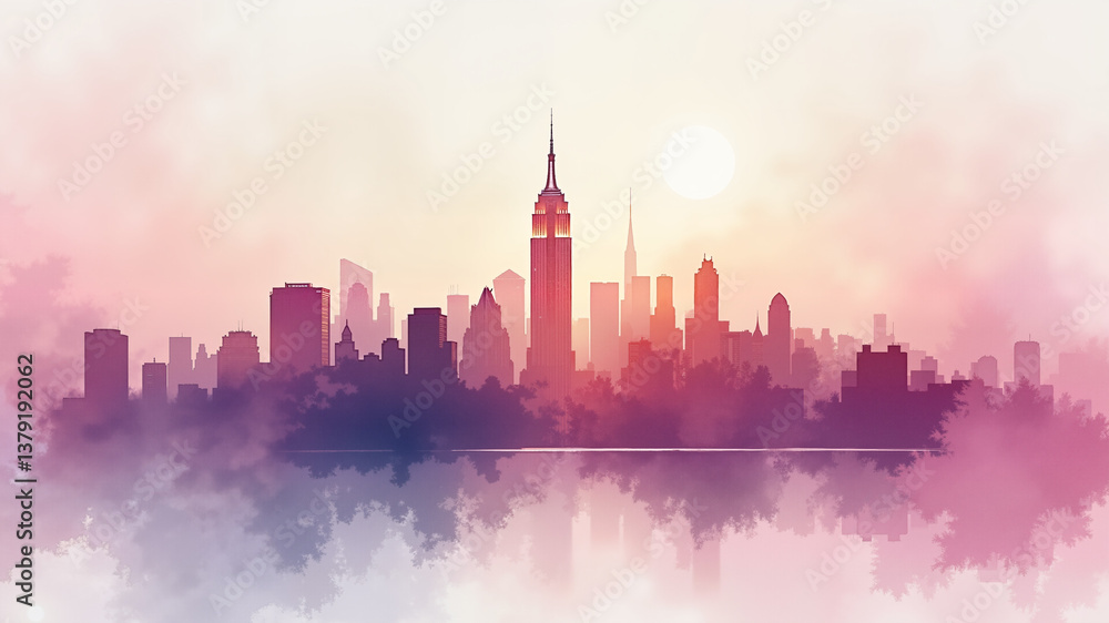 Obraz premium An abstract high-resolution graffiti style painting city