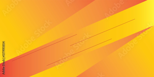 Linear Geometric graphic, abstract gradation on a lava red background with copy space. card. Poster. elements design for presentation