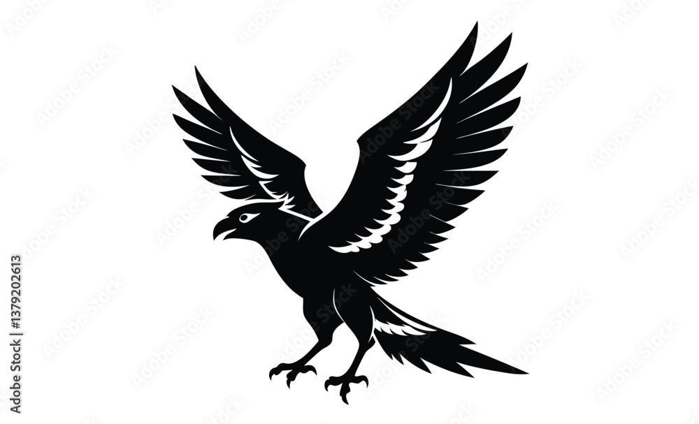 Obraz premium crested caracara bird silhouette