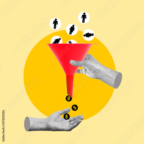 Sales funnel, various figures, potential customers, involved, buying process, emphasizing, conversion, Audience, Prospect, Business, Change, Financial market, Advertisement, Market, Retail space, Mark