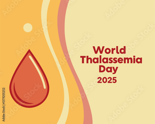 World Thalassemia Day 2025: raising global awareness with a blood drop.
