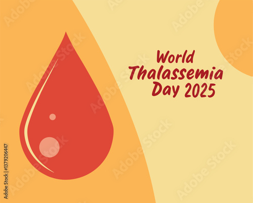 World Thalassemia Day 2025: raising global awareness with a blood drop.