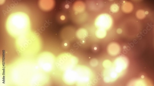 Luces bokeh cálidas de color naranja en movimiento lento - Fondo abstracto en alta definición para videos creativos