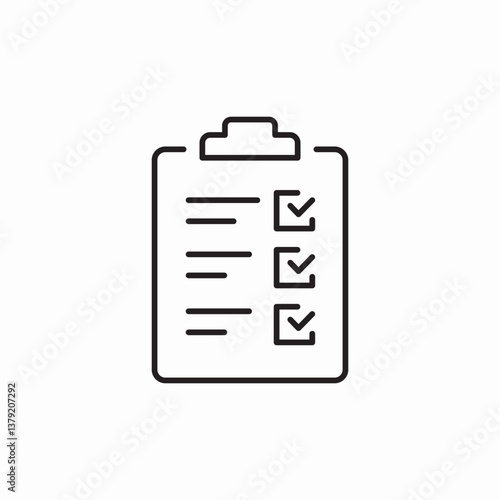 fill checklist icon sign vector