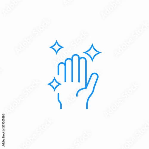 hand wash icon sign vector