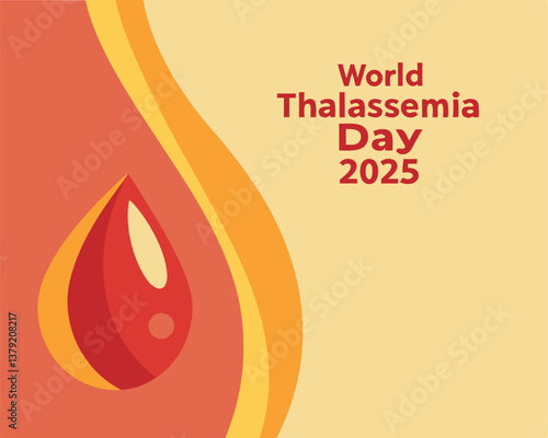 World Thalassemia Day 2025: raising global awareness with a blood drop.