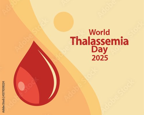 World Thalassemia Day 2025: raising global awareness with a blood drop.