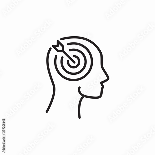 target goal icon sign vector