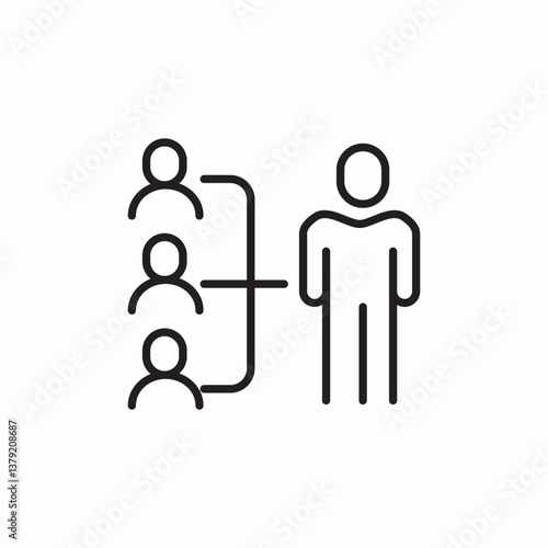 team lead icon sign vector