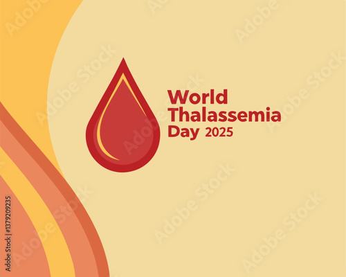 World Thalassemia Day 2025: raising global awareness with a blood drop.