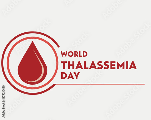 Global support for World Thalassaemia Day symbolized by hands and a blood drop.