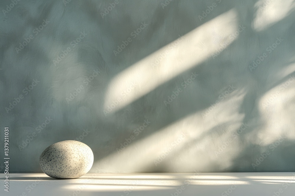 Smooth Stone Resting in Sunlight Minimalist Composition Serene and Peaceful Smooth Stone Resting in Sunlight Minimalist Composition Serene and Peaceful