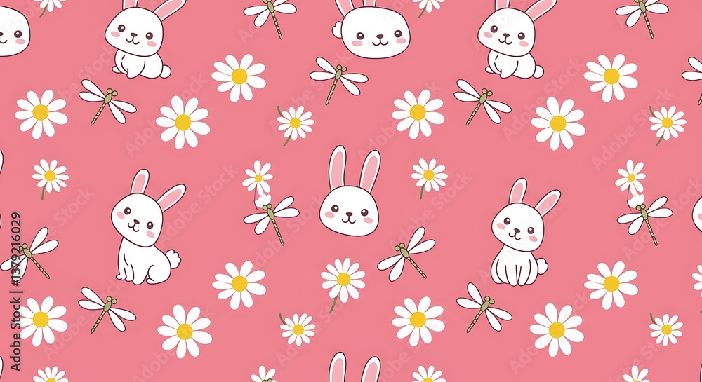 Pink Meadow Dream AI Generated Pink Meadow Dream AI Generated