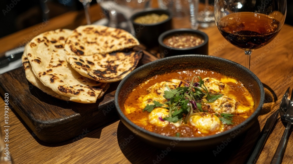 Shakshuka with Flatbread: A Warm and Savory Meal Shakshuka with Flatbread: A Warm and Savory Meal