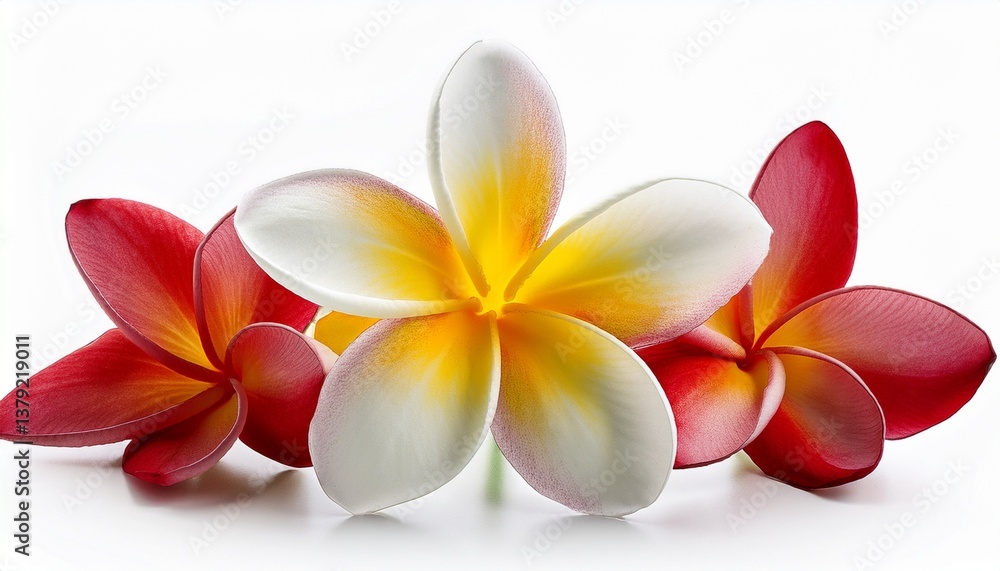 Fototapeta premium frangipani flower isolated on white background