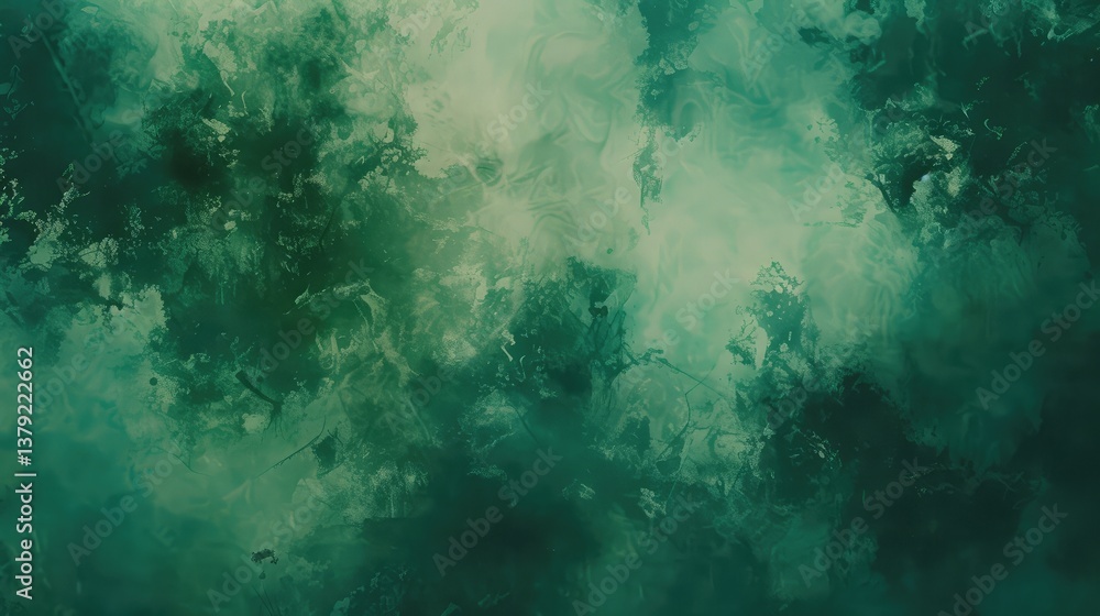 Obraz premium Ethereal Green Abstract Artistic Background