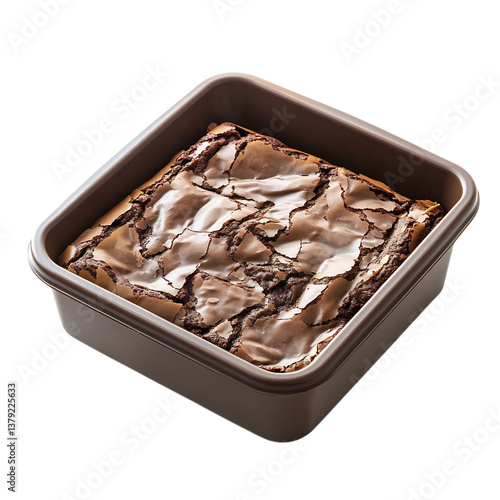 A Stylish Silicone Brownie Pan with Polished Surface Isolated on Transparent Background