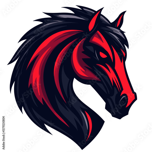 Wallpaper Mural Powerful horse vector logo design for esports teams showcasing strength and competition in a dynamic style Torontodigital.ca