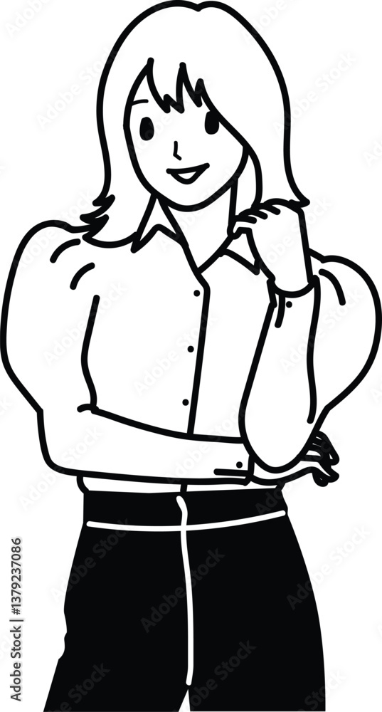 woman beautiful lady office suit cartoon avatar profile picture drawing minimal black white woman beautiful lady office suit cartoon avatar profile picture drawing minimal black white