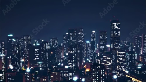 Wallpaper Mural Quiet Glow in the Metropolis Torontodigital.ca