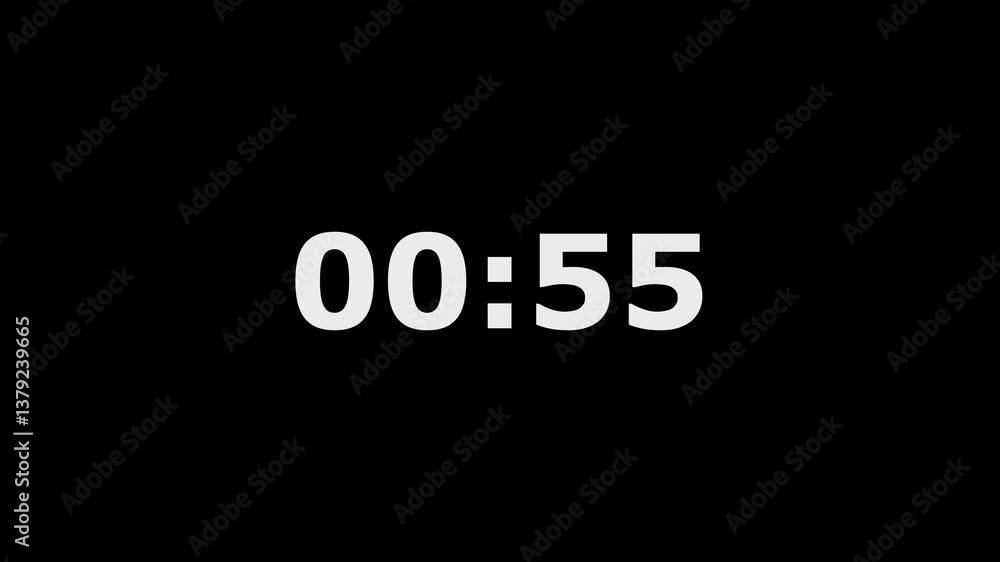 Countdown video from 1 minute timer countdown Countdown video from 1 minute timer countdown