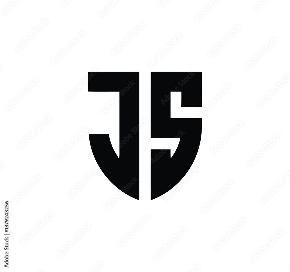 Obraz premium js logo design