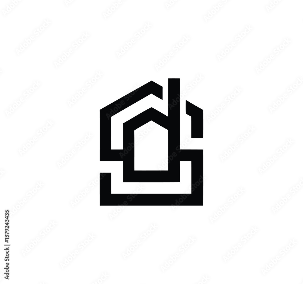 ds real estate logo design ds real estate logo design