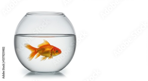 Wallpaper Mural Goldfish glass bowl clear water Torontodigital.ca