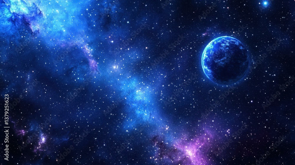 A stunning 2D illustration of a deep blue night sky filled with twinkling stars, perfect for any cosmicthemed project. A stunning 2D illustration of a deep blue night sky filled with twinkling stars, perfect for any cosmicthemed project.