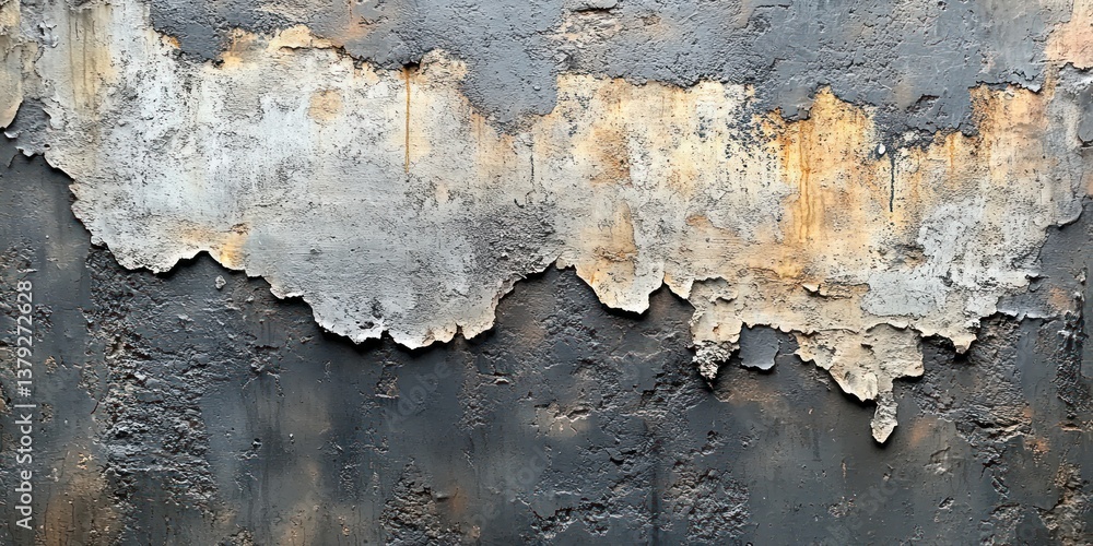 Obraz premium Weathered Grunge Concrete Wall Texture Vintage Background Aged Industrial Urban Surface