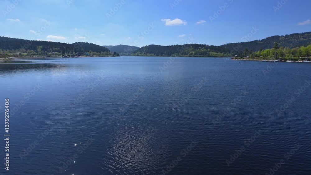 See, Himmel, Frühling, Schluchsee, Schwarzwald, Baden-Württemberg, Deutschland, Europa See, Himmel, Frühling, Schluchsee, Schwarzwald, Baden-Württemberg, Deutschland, Europa