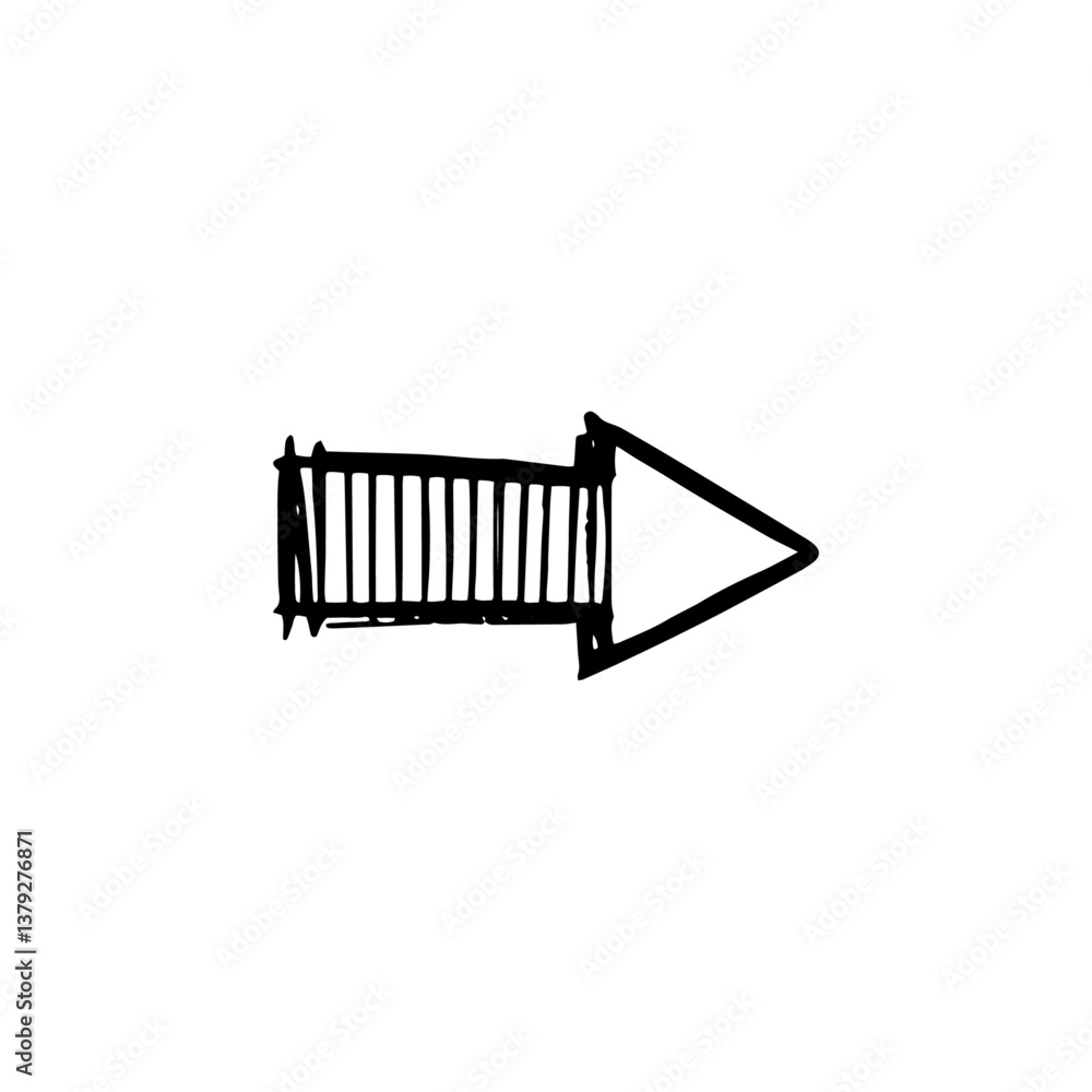 Hand drawn arrow vector icons set Hand drawn arrow vector icons set